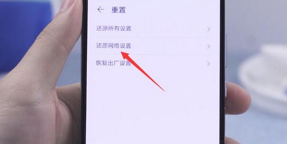 18-打開還原網絡設置頁面