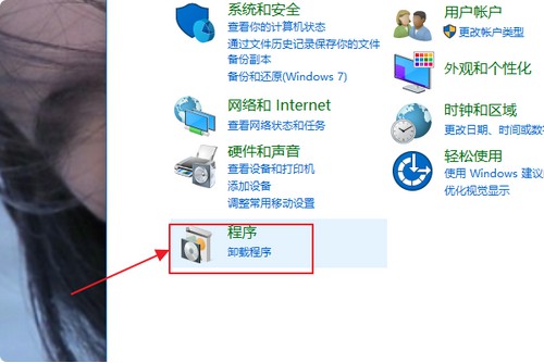 3-點擊“程序”選項