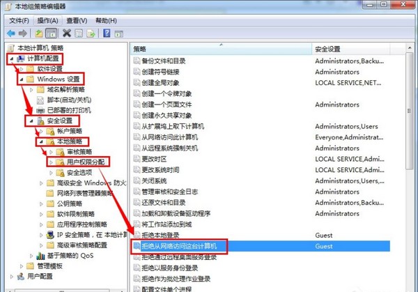 6-打開“拒絕從網(wǎng)絡(luò)訪問這臺計算機”